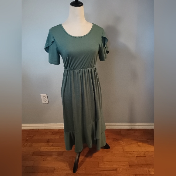 Women's Casual Midi Dress - Picture 1 of 2